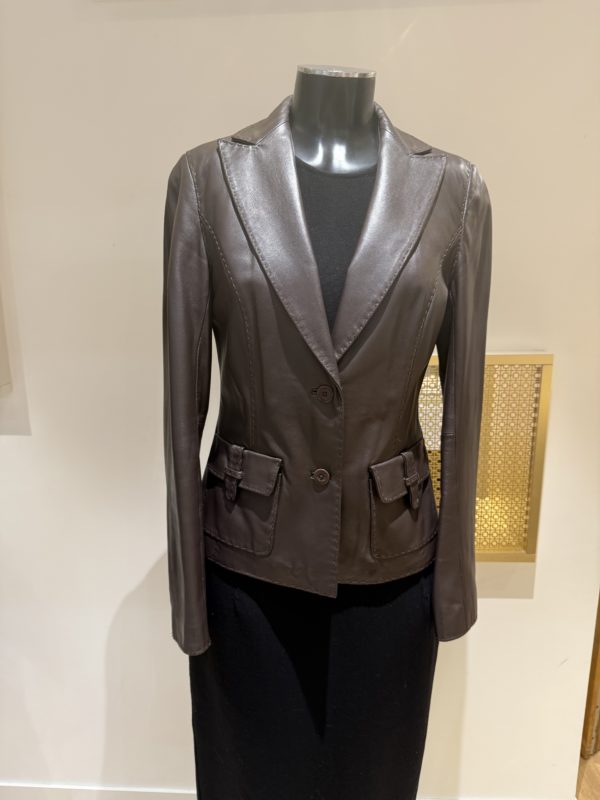 Veste cuir vintage
